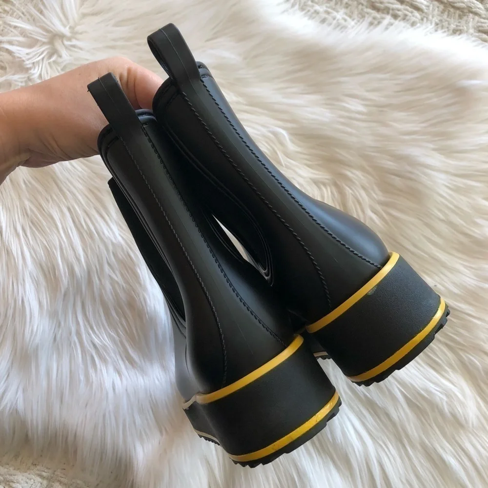 Bernando Willa Platform Black Rain Boot 11